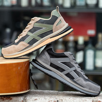 Chaussures de sécurité en daim à embout d'acier, basses, anti-perforation, anti-écrasement, avec semelle en caoutchouc antidérapante pour le travail