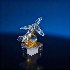 Nórdico creativo hogar transparente cristal avión decoración ornamento moderno Simple modelo habitación <span class=keywords><strong>vino</strong></span> gabinete Decoración - Product Image 3