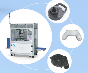 Máquina de Embalaje por Moldeo por Inyección, Controlada por PLC, Automática y Manual, con Correa de Acero Inoxidable, Motor, Correa de Transmisión, para Bebidas, Textiles y Alimentos - Product Image 1