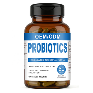 Tabletas de Probióticos - Apoya el Equilibrio de la Flora <span class=keywords><strong>Intestinal</strong></span>, Mejora la Digestión y Refuerza la Inmunidad - 60 Tabletas OEM/ODM Disponible - Product Image 1