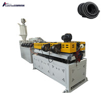 Extrusora de tubo corrugado de pared simple corrugado Flexible PPR de segunda mano, máquina para fabricar PE, nuevo rodamiento de Motor de tornillo