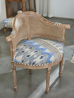 Fauteuil individuel vintage Wabi-sabi de style marocain importé d'Inde, tendance sur les réseaux sociaux, pour salon, bureau, chaise longue design pour la maison