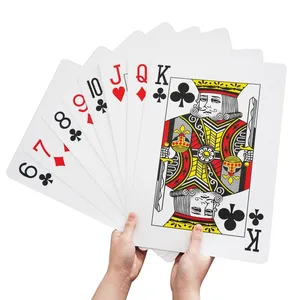 Hochwertige Factory Direct Supply Großhandel große Spielkarte benutzer definierte Poker-Kartenspiel für Unterhaltung