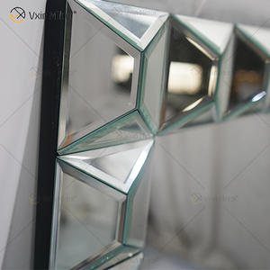 Modern <strong>Rectangular</strong> Multi-Facet Glass <strong>Wall</strong> <strong>Mirror</strong> WXM-1010 for Wedding Decor - Product Image 3