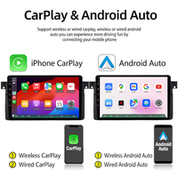 Radio para Auto Jiawell de 9'' con Android, 4G, CarPlay, Android Auto, Mirror Link, WiFi, Bluetooth, GPS y USB Integrados para BMW E46