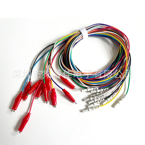 Câbles de connexion Togeeke avec pinces crocodiles, fil de cuivre de 3 mm pour amplificateur EEG, expérience étudiante, DIN 1,5 mm - Product Image 4