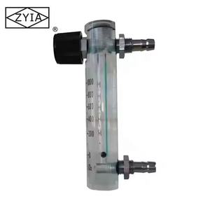 Rotometer pengukur aliran oksigen Gas portabel OEM, dapat disesuaikan biaya rendah rentang daya tahan lama pembuatan sertifikat RoHS plastik - Product Image 1