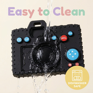 Meilleurs jouets pour les bébés de 3 <span class=keywords><strong>mois</strong></span>, cadeaux d'anniversaire, jouets sensoriels en silicone en forme d'appareil photo, jouets amusants, cadeaux pour bébés - Product Image 1