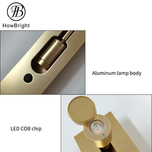 Lampada da parete a LED di nuovo Design con coperchio regolabile con angolo di lettura del comodino lampada decorativa per interni per il sabato - Product Image 4