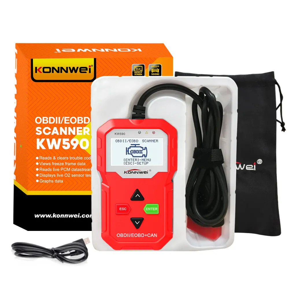 KONNWEI marka KW590 araba obd2 tarayıcı görünümler dondurmak çerçeve veri okur canlı PCM veri akışı araç teşhis tarayıcı tüm 12v arabalar