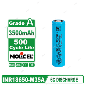 Baterai Silinder Molicel 3.7V 3500mAh NMC 18650 Energi Tinggi untuk Perangkat Medis - Product Image 1