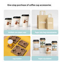 Gobelet en papier personnalisé de haute qualité, imprimé, jetable, simple ou double paroi, pour café