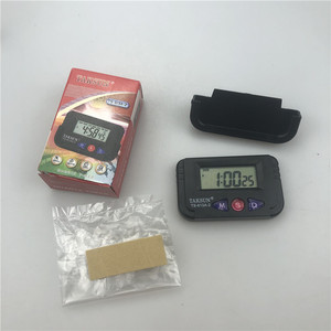 Taksun Ts613a Mini Digital <b>Clock</b> With Stopwatch For Exams And Exercises <b>Battery</b> Powered Rectangle Shape - Product Image 1
