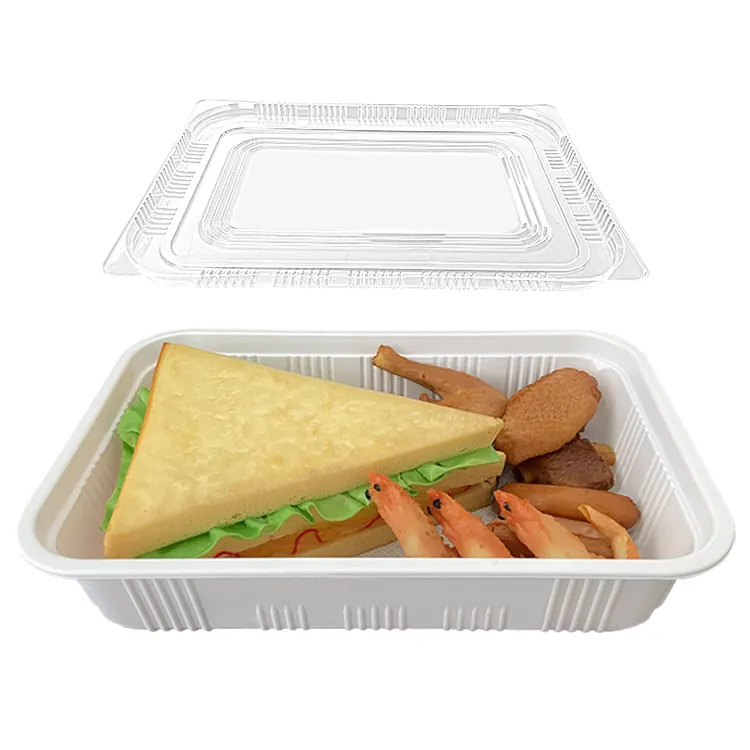 32oz Fast Food Take Out Sopa Lunch Bowl Embalagem Caixas Recipiente De Alimento De Plástico Com Tampas