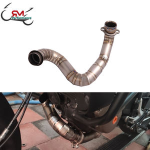 Pour <span class=keywords><strong>KTM</strong></span> <span class=keywords><strong>DUKE</strong></span> <span class=keywords><strong>690</strong></span> KTM690 2012 - 2017 <span class=keywords><strong>2018</strong></span> Moto Échappement Modifier Évasion Moto Vélo Tube Silencieux Titane Alliage Avant Lien Tuyau - Product Image 5