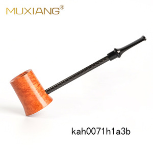 Muxiang Tobacco Pipe Straight Type Carbon Fiber Stem Lightweight Smoking Pipe For Men - Product Image 3