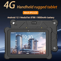 Tablet robusta de 8 pulgadas con sistema operativo Android, 8GB + 128GB, con conectividad 4G/WiFi/Bluetooth/NFC y resistencia al polvo IP67