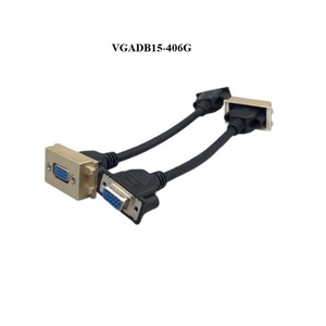 Bảng điều chỉnh Chassis núi 128 loại <span class=keywords><strong>VGA</strong></span> DB9 DB15 <span class=keywords><strong>DVI</strong></span> nối mô-đun Extender Coupler vàng màu tường tấm ổ cắm - Product Image 6
