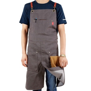 CHANGRONG Tablier de cuisine personnalisé unisexe Durable Denim jambe fendue sans manches Outil de nettoyage pour hommes femmes Cuisine unisexe - Product Image 1