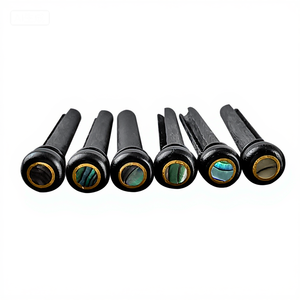 6個ギターアクセサリーエボニーストリングネイルピアノブリッジピンカポチンレストミュージカルインストルメントパーツ - Product Image 6