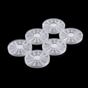 Professionnel 12 Compartiments <span class=keywords><strong>Nail</strong></span> Storage Case 6CM Mini En Plastique Double Roue pour <span class=keywords><strong>Nail</strong></span> <span class=keywords><strong>Art</strong></span> Décoration Gem Strass Vide <span class=keywords><strong>Nail</strong></span> - Product Image 5