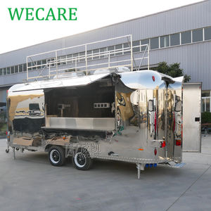 WECARE Carritos de Comida en <span class=keywords><strong>Venta</strong></span>, Camioneta Comercial de Café, Remolque de Comida Móvil de Acero Inoxidable, Food Trucks para Helados - Product Image 3