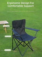 Fauteuil pliant d'extérieur, chaise de loisirs portable pour la pêche, la plage, le camping, le pique-nique
