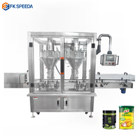 Machine de remplissage automatique de poudre chimique sèche à deux buses, machine de remplissage automatique de poudre nutritive