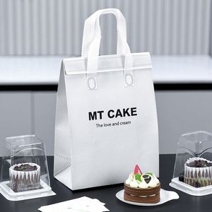Sac isotherme en aluminium non tissé durable avec logo personnalisé, taille personnalisée, poignée longue pour cadeau - Product Image 5