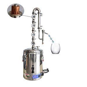Alambic domestique électrique 70L pour distillation d'alcool, distillateur de spiritueux à colonne de reflux à 4 couches avec cœur en cuivre - Product Image 1