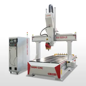 SIGN A8 4 Axis Direct Selling With Special Offer ATC CNC Router Machine For 3D Membrane Tools And Sculptures