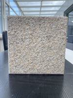 Dalles de granit poli jaune avec surface brûlée, design moderne et écologique pour salon, villa, parc, hôpital, atelier