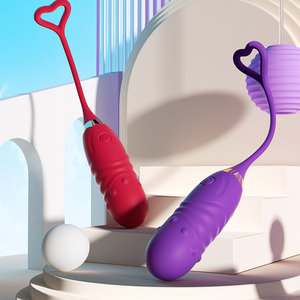 Özel etiket akıllı APP kontrol teleskopik sokma titreşimli 9 frekansları IPx6 su geçirmez kalp şekli lateks g-spot Kegel topu - Product Image 3