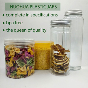 Kích Thước Khác Nhau 50Ml 100Ml 150Ml 200Ml 250Ml 300Ml 350Ml 400Ml 450Ml 500Ml Rỗng Pet Rõ Ràng Pet Jar Với Nhôm Nhựa Vít Nắp - Product Image 3
