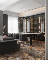 Luxus Jade Stein Muster Porzellan fliesen glänzend verschleiß fest moderne Wand Bodenbelag Home Decor Hotel Projekt Pracht