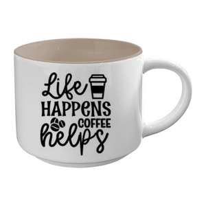 Tasse à thé en céramique blanche minimaliste moderne de haute qualité pour cadeaux d'affaires - Product Image 1