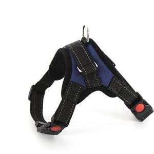 Rompi rantai nilon lembut High-End Logo kustom rompi Harness anjing mode mewah angkat badan Bling dengan mudah berjalan tanpa fitur tarik - Product Image 5