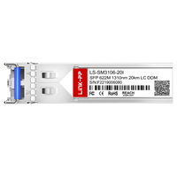622Mbps SFP SMF 1310nm 20km Dubleks LC Endüstriyel Fiber Optik Alıcı-Verici Modülü