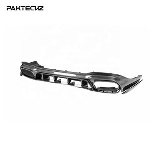 Paktechz Droge Carbon Fiber Body Kit Achter <span class=keywords><strong>Diffuser</strong></span> Bumper Spoiler Lip Voor Mercedes Benz W118 C118 Amg Cla35 Cla45 S Amg 2020- - Product Image 1