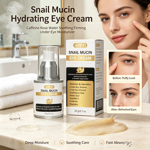 Crème hydratante <span class=keywords><strong>contour</strong></span> <span class=keywords><strong>des</strong></span> <span class=keywords><strong>yeux</strong></span> à la mucine d'escargot, caféine et eau de rose, apaisante et raffermissante, gel personnalisé pour le <span class=keywords><strong>contour</strong></span> <span class=keywords><strong>des</strong></span> <span class=keywords><strong>yeux</strong></span>, marque privée - Product Image 3