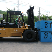 Chariot élévateur à fourche pour conteneurs, machine de 10 tonnes, 15 tonnes, 20 tonnes, 25 tonnes, 30 tonnes, 35 tonnes, prix du chariot élévateur diesel avec levage de bobines d'acier