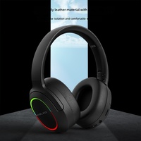 Nouveaux écouteurs sans fil supra-auriculaires avec chipset JL, Bluetooth 5.1, son surround, réduction de bruit ANC, éclairage RGB, pliables, casque de jeu HiFi