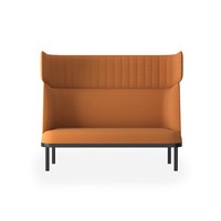 Ensemble de canapés de bureau modulaires modernes vert olive, design insonorisé à dossier haut, éponge haute densité, pour bureau à domicile et salon