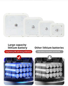 DGDION Dış Mekan Güneş Enerjili Tavan Lambası Uzaktan Kumandalı Hareket Sensörlü Pil Dahil IP65 Su Geçirmez Yüksek Parlaklıklı LED 50W Bahçe Lambası - Product Image 5