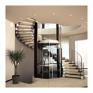 Yüksek kalite standart cam korkulukları prefabrik merdiven açık/kapalı spiral merdiven