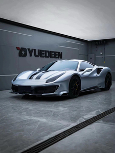 Kit de carrocería estilo P de fibra de carbono seco de alta calidad para <span class=keywords><strong>Ferrari</strong></span> <span class=keywords><strong>488Gtb</strong></span>/Spide difusor de parachoques delantero y trasero Spoiler Hood - Product Image 2