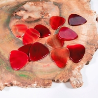 HY Poli Feng Shui Petite Agate Rouge Naturelle Accessoires de Guitare Pick Gift Box Dongguan Crystals Gemstone Slice