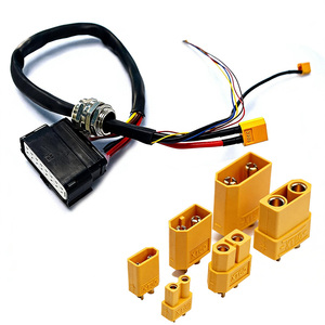 XT60H-Fメスコネクタ2ウェイ12awgシリコンワイヤーバッテリーパックケーブルアセンブリ、PVCナイロンPTFE絶縁モーター電源付き - Product Image 6