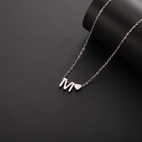 A-Z 26 Alphabet lettre initiale coeur pendentif colliers mode exquis cou chaîne en acier inoxydable bijoux cadeau