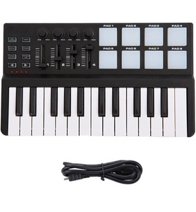 คีย์บอร์ดพกพาขนาดเล็ก Panda Mini 25 คีย์ แบบ USB และคอนโทรลเลอร์ดรัมแพด ขายส่ง - Product Image 3